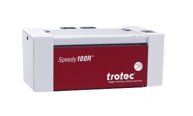 Лазерный гравер TROTEC Speedy-100R на базе газового CO2 лазера, оснащен вращателем Лазерный гравер TROTEC Speedy-100R на базе газового CO2 лазера, оснащен вращателем